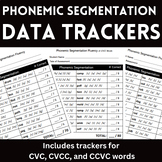 Phonemic Segmentation Fluency DATA TRACKER - CVC, CCVC, CV