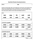 Phonetic Decoding Inventory (version 1)