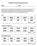 Phonetic Decoding Inventory (version 3)