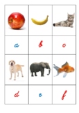 Phonetic Montessori Cursive Alphabet Cards with photos