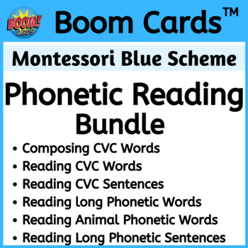 Preview of Phonetic Reading Bundle - Boom Cards - Digital Activities