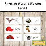 Phonetic Rhyming Words & Pictures (Level 1) - Phonics