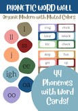 Phonetic Word Wall- 44 Phonemes with Word Cards! Organic M