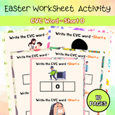 Phonic CVC Short O Easter Worksheet PreK - 2nd Easter Acti