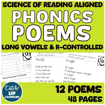 Preview of PHONICS POEMS with WORKSHEETS