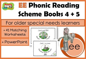 Preview of Phonic Reading Scheme for Older Pupils + PowerPoint + Worksheets: Bks 4,5+6: EE
