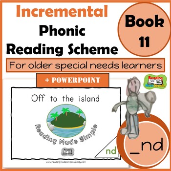 Preview of Decodable Reader for Older Students + PowerPoint: _ND Endings: Book 11