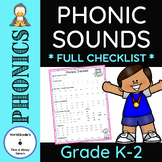 Phonic Sounds Checklist