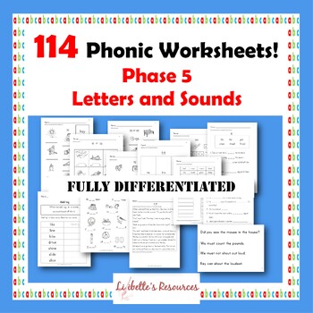Preview of Phonic Worksheets for Phase 5 of Letters and Sounds