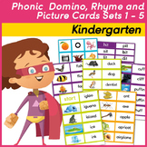 Phonic domino rhyme and picture cards