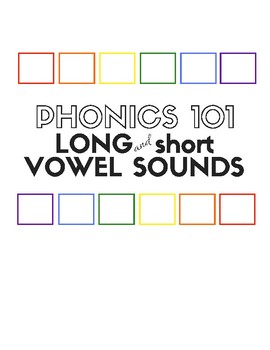 Preview of Phonics 101: Long and Short Vowel Sounds for English Language Learners (ESL,EFL)