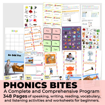 Preview of Phonics  -  A comprehensive beginner newcomer phonics program - bundle ESL/ELL