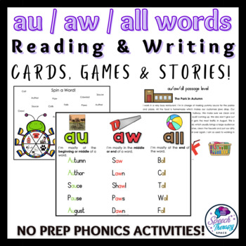 Long Vowel Sounds - AU & AW, Phonics For Kids - Learn To Read