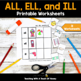 ALL ELL and ILL Phonics Activities | Phonics Worksheets