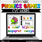 Phonics Activities - CVC Words BOOM Cards {Distance Learning}