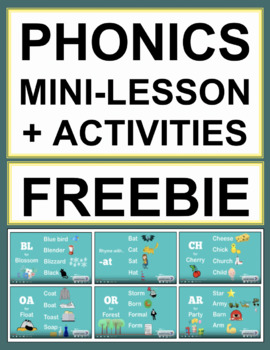 Preview of Phonics Activities & Mini Lessons with 21 Videos! FREE