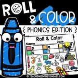 Phonics Worksheets Roll and Color Coloring Pages