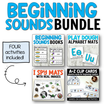 Preview of Phonics Activities for Beginning Readers - Beginning Sounds BUNDLE for Preschool