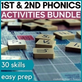 Phonics Activities for First Graders Year Long Bundle