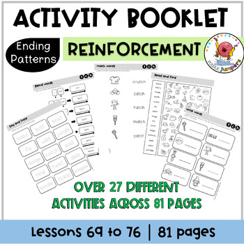 Preview of UFLI Phonics Homework | Activity Packs | Science of Reading Ending Words