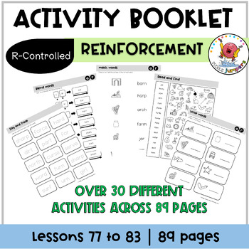 Preview of UFLI Phonics Homework | Activity Packs | Science of Reading R-Controlled Vowels