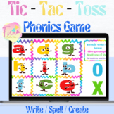 Phonics Activity Game - Tic Tac Toe - Reading & Writing -D