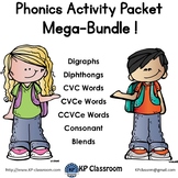 Phonics Activity Packet and Worksheets Mega Bundle