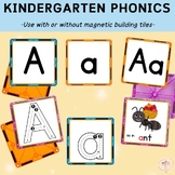 Phonics Alphabet Flashcards, Kindergarten Activity Cards, 