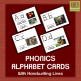 Alphabet Picture Cards With Real Images and Handwriting Li
