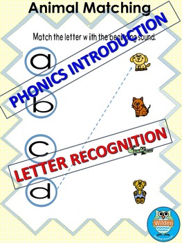 Preview of FREE Phonics Animal Matching