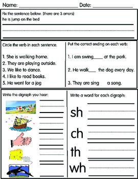 Phonics and Grammar Quick Check by Lockwood's Little Learners | TpT