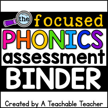 Preview of Phonics Reading Assessment Bundle for Kindergarten First Grade Decoding Encoding