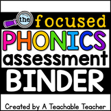 Phonics Reading Assessment Bundle for Kindergarten First G