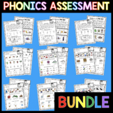Phonics Assessment Bundle -  Letter names - Sounds - CVC Words