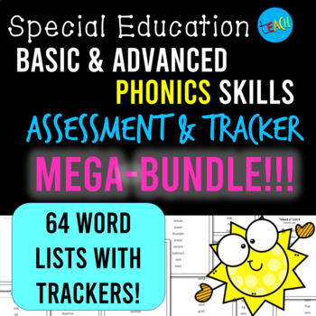 Preview of Phonics Assessment and Word List MEGA-BUNDLE for Reading and Spelling