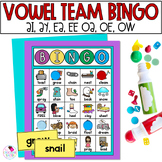 Vowel Teams Phonics Bingo Game Using Long Vowels AI AY EE 