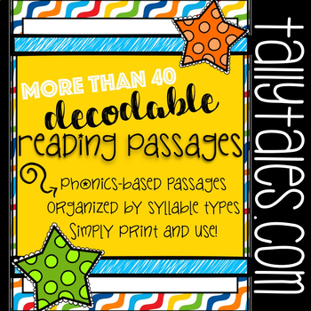 Preview of Decodable Reading Passages Focused on Specific Phonics Skills