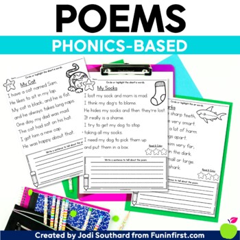 Preview of Phonics Based Poems