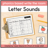 Phonics Based Trace/Write the Room: Letter Sounds