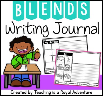 Preview of Phonics-Based Writing Journal Prompts: Blends