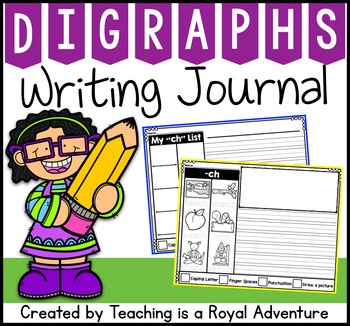 Preview of Phonics-Based Writing Journal Prompts: Digraphs