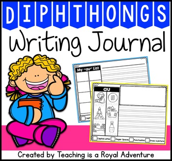Preview of Phonics-Based Writing Journal Prompts: Diphthongs