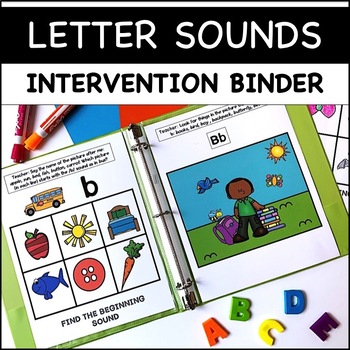 Preview of Beginning Letter Sounds Alphabet Activities (Kindergarten, Intervention)