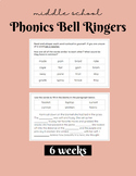 Phonics Bell Ringers (for older struggling readers) **6 we