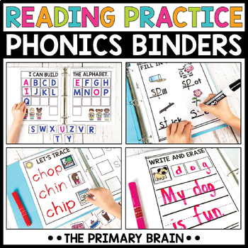 Preview of Phonics Intervention Binders | Small Group Reading Practice Reusable Activities