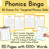 Phonics BINGO Games: 26 No-PREP Games with 1000+ Words (OG