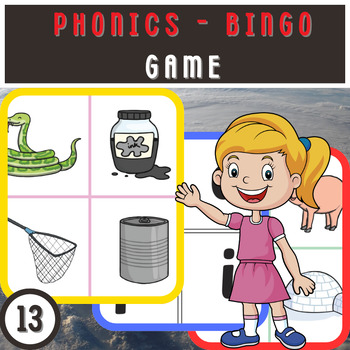 Preview of Phonics Bingo: Fun SATPIN Vocabulary Builder for Young Readers!