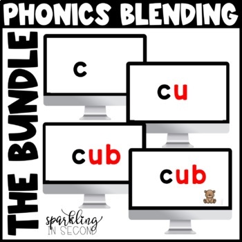 Preview of Phonics Blending Board Slides | Blending Sounds | Decoding | Science of Reading