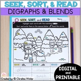 Blends & Digraphs I Spy Phonics Activities - worksheets & 