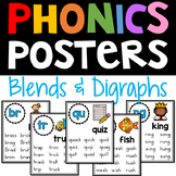 Phonics Blends Digraphs Intervention Posters